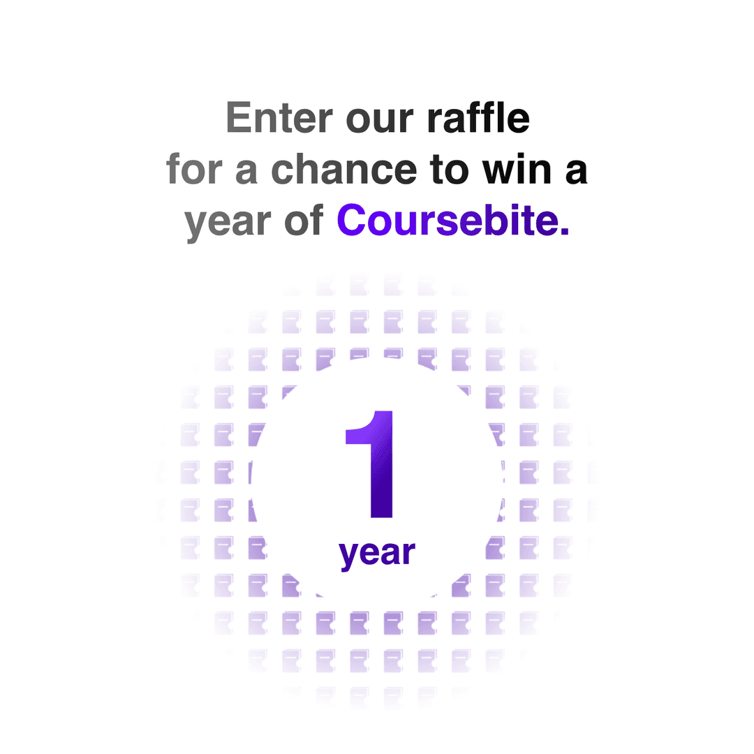 Coursebite Raffle Post